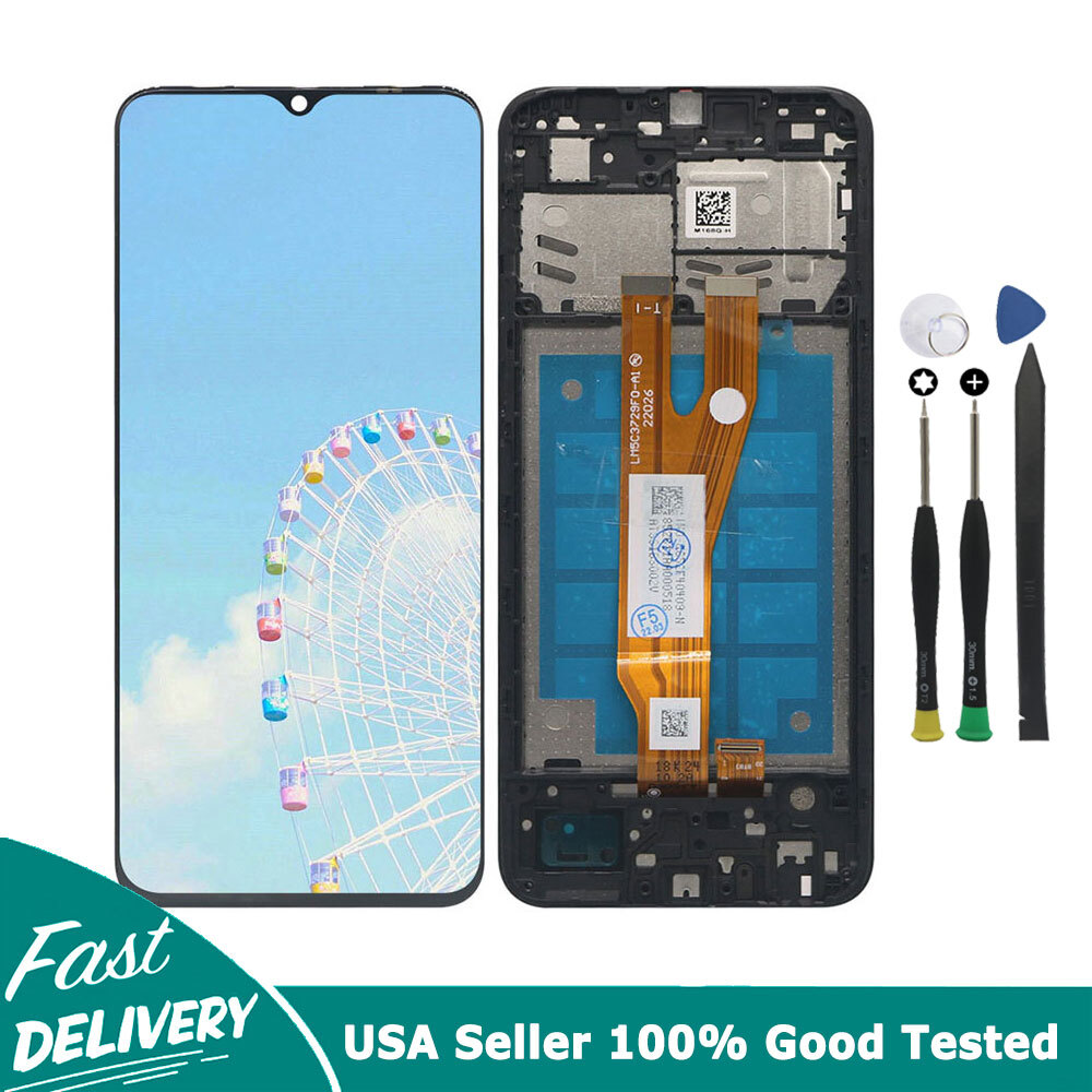For Samsung Galaxy A03 Core A032F A032M LCD Display Touch Digitizer with Frame