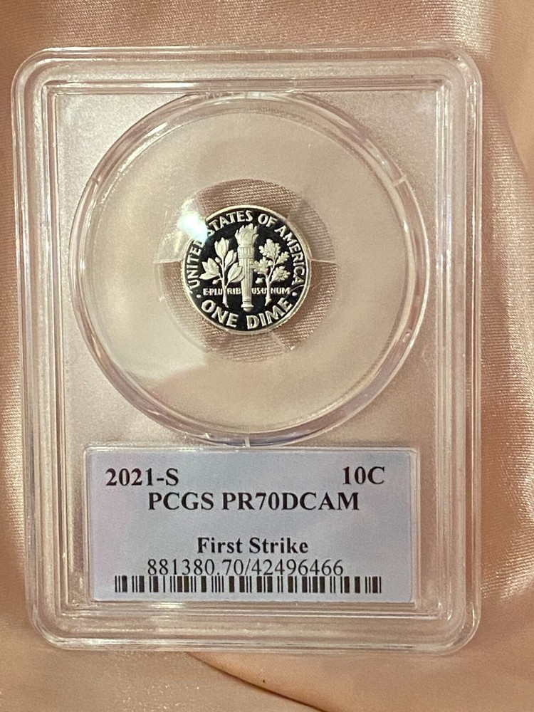 2021-S      Dime       PCGS PR 70 DCAM