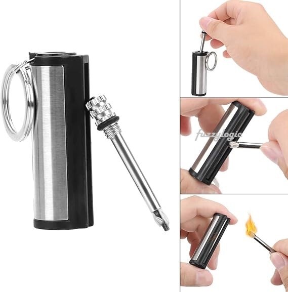 NEW Waterproof Match Permanent Lighter Striker Fire Starter Emergency Survival