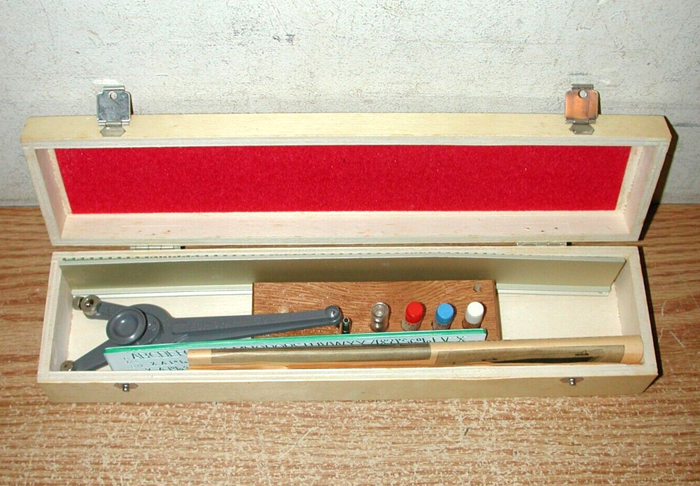 VNTAGE DRAFTING TOOLS: ALVIN TECHGRAPH COMET, POST 1144A SET, BRUNING SLIDE RULE