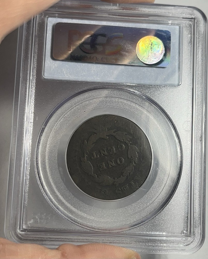 1823 CORONET HEAD LARGE CENT GRADED PCGS AG03
