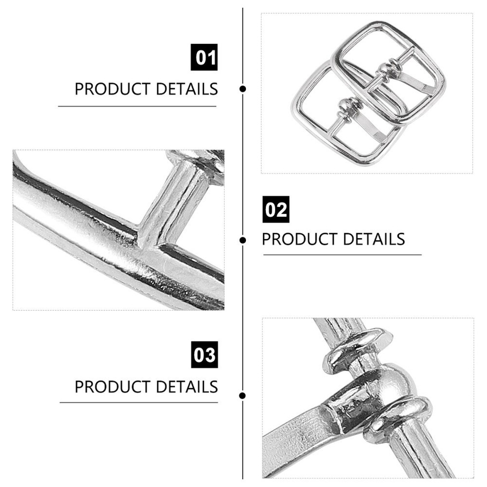 50 Pcs Quick Release Buckle Single Prong Metal Roller Pin Buckles