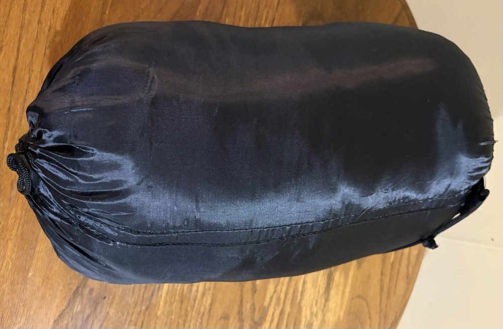 AD Sutton & Sons Black Adult Size Sleeping Bag. Packable