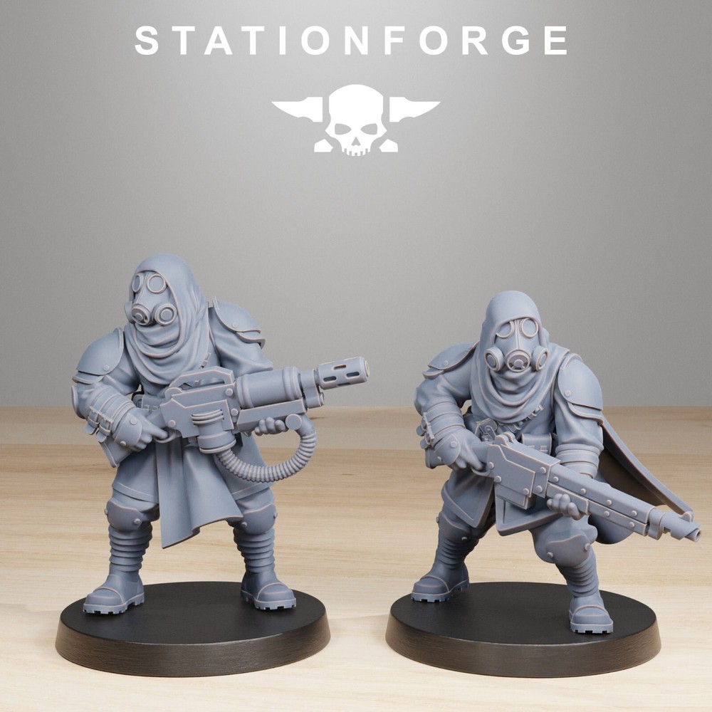 GrimGuard Scorchers and Captains from Station Forge 32mm