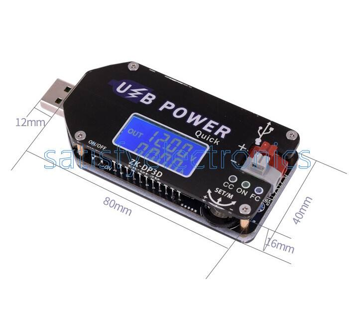 2A 15W Digital Control USB Adjustable Power Supply Module CC CV Speed Controller
