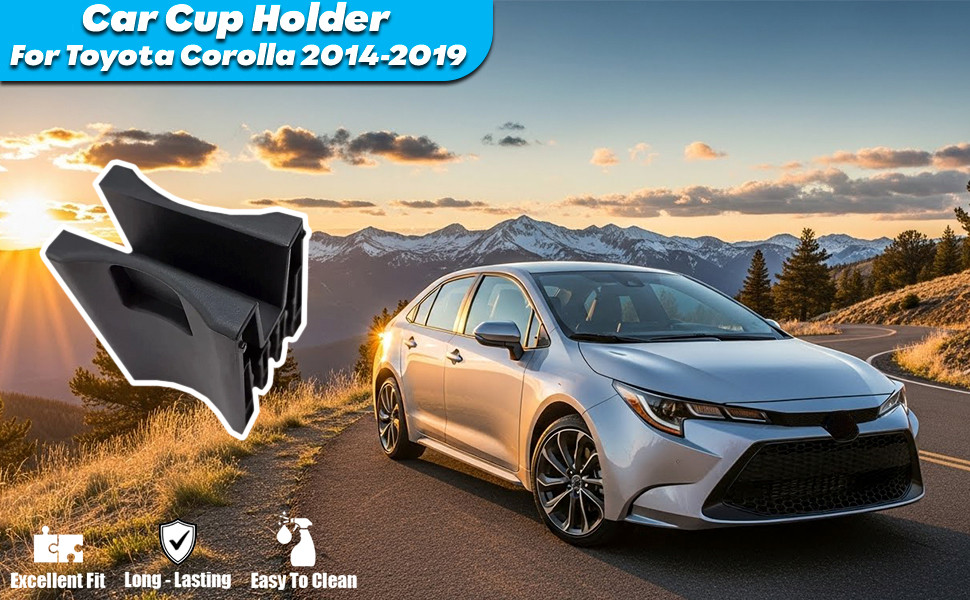Center Console Cup Holder Insert Divider Separator for Toyota Corolla 2014-2019