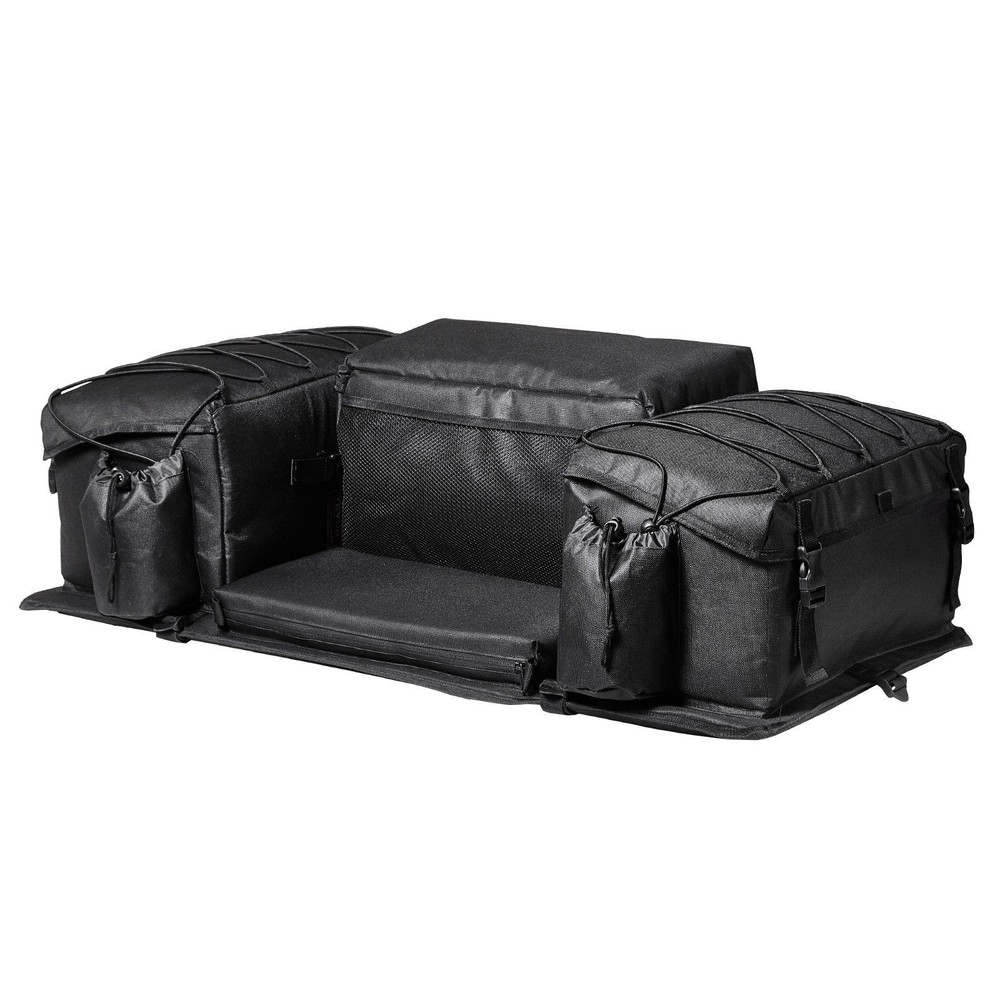 50L Expandable ATV Bag 600D Textile Backrest with Cup Sleeve