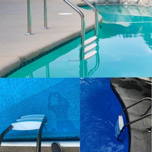 3-Pack 18" Universal Pool Ladder Steps Replacement, Heavy-Duty Molded Plastic
