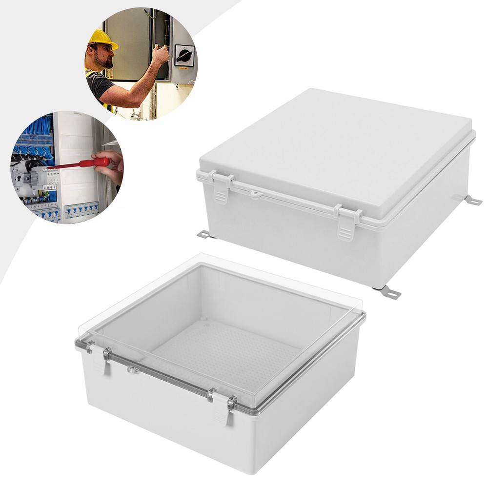 In/Outdoor Electrical Box Enclosure Weatherproof Include Internal Mounting Panel