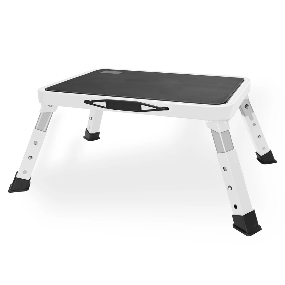 RV Step Stool Folding Platform Step with Anti-Slip Surface, Rubber Feet, Safe...