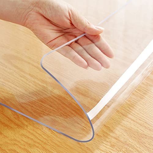 48x72" Wipeable Vinyl Cloths Pad for Rectangle 48" x 72" Clear1.5 Rectangle