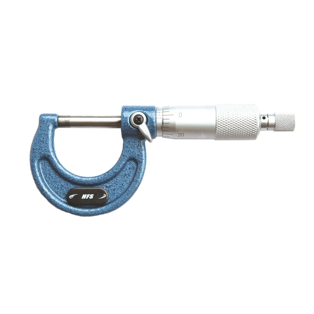 HFS(R) 0-1" x 0.0001" Solid Metal Frame Outside Micrometer (Plastic Case)
