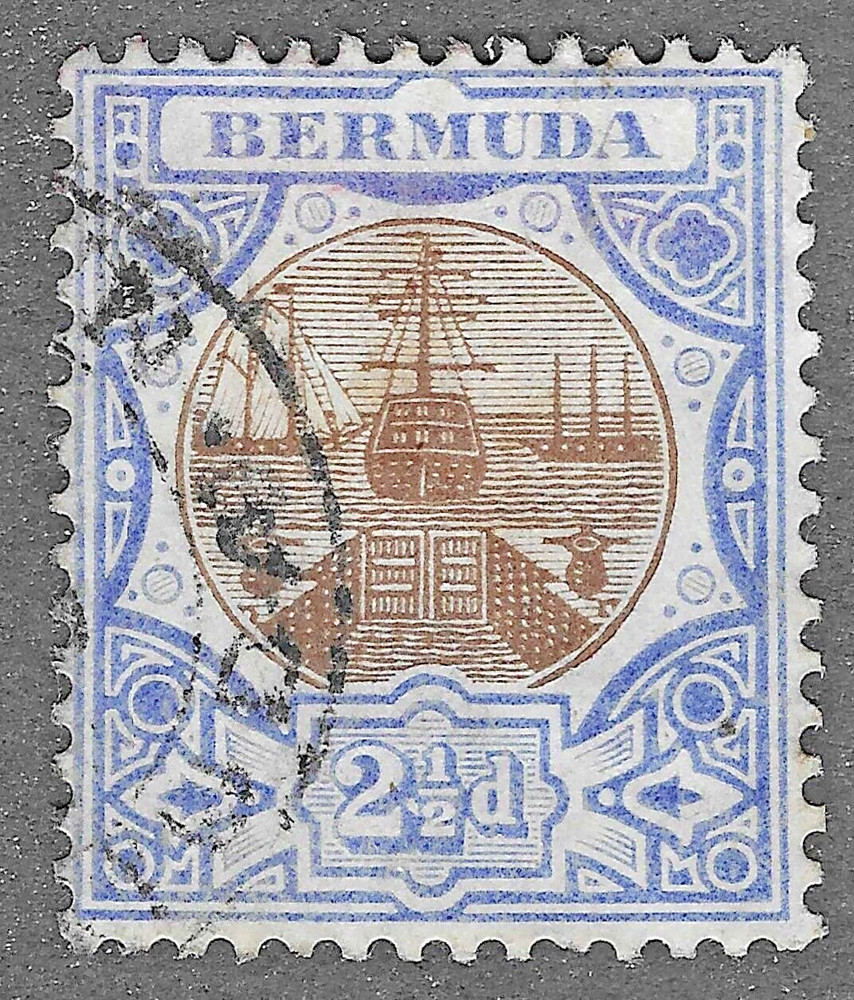 Bermuda (1906) - Scott # 37,  Used