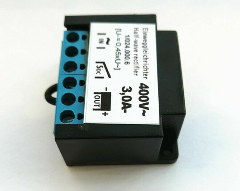 1/024.000.6, 3A 400V half-wave Motor brake rectifier