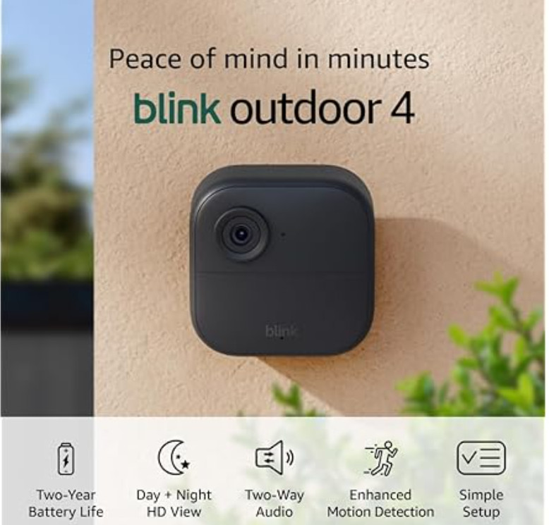 Blink 2 Camera Kit With Sync Module Security System HD 4th Gen In/Outdoor