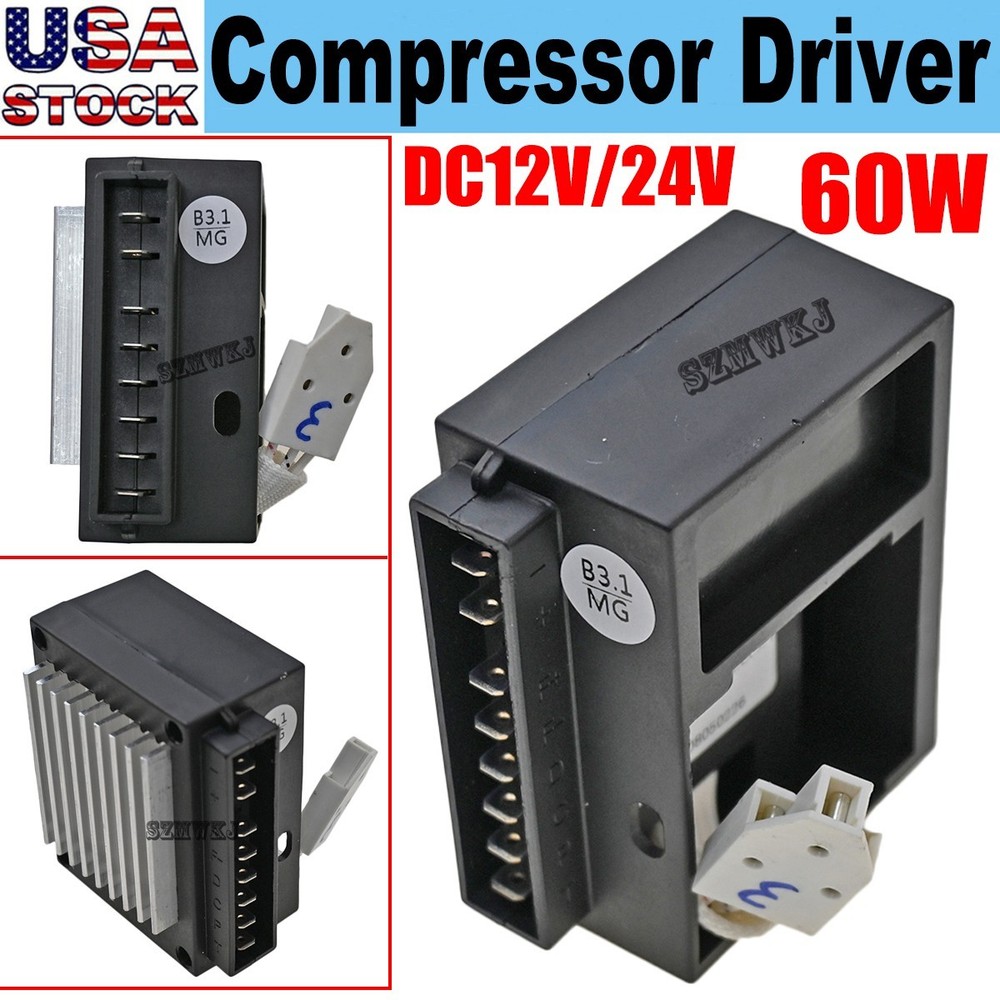 Variable Frequency Compressor Driver 60W DC 12V/24V Vehicle Refrigerator Freezer