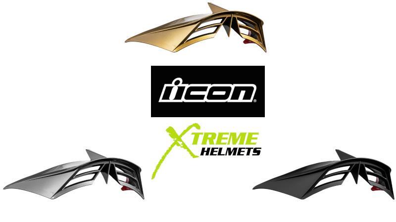 ICON Domain Motorcycle Helmet OTT Rear Spoiler