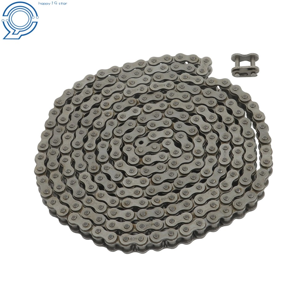 Replacement #40H Heavy Duty Roller Chain 10Ft with 1 Connecting Link