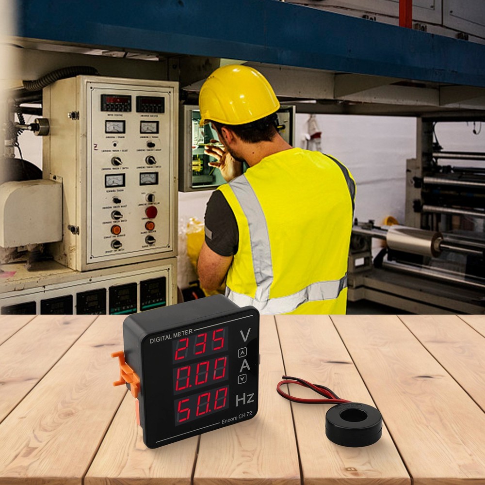 72 Type AC Volt Ampere Frequency Meter with Embedded Installation Size