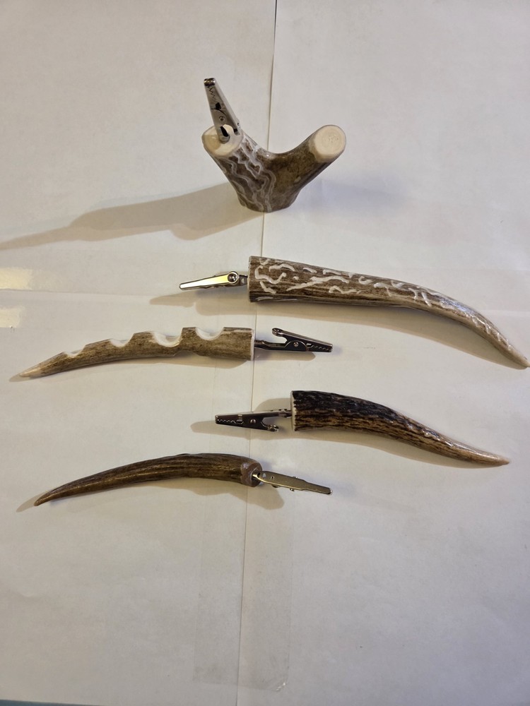 Genuine Deer Antler Clips ( 5 Pack)