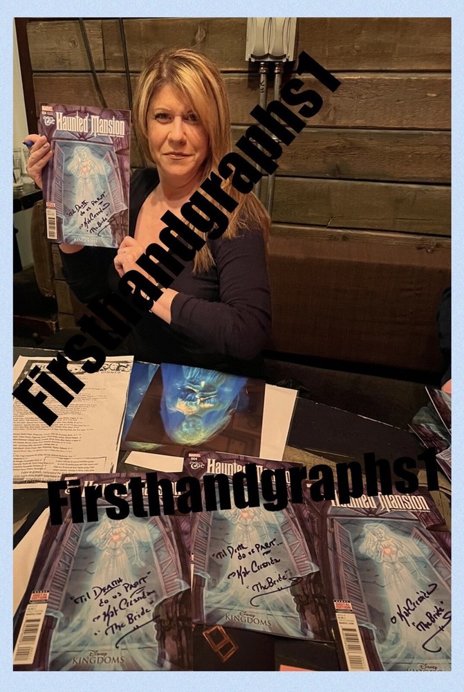 Kat Cressida Signed The Haunted Mansion Marvel Comic Variant Ghost bride Disney
