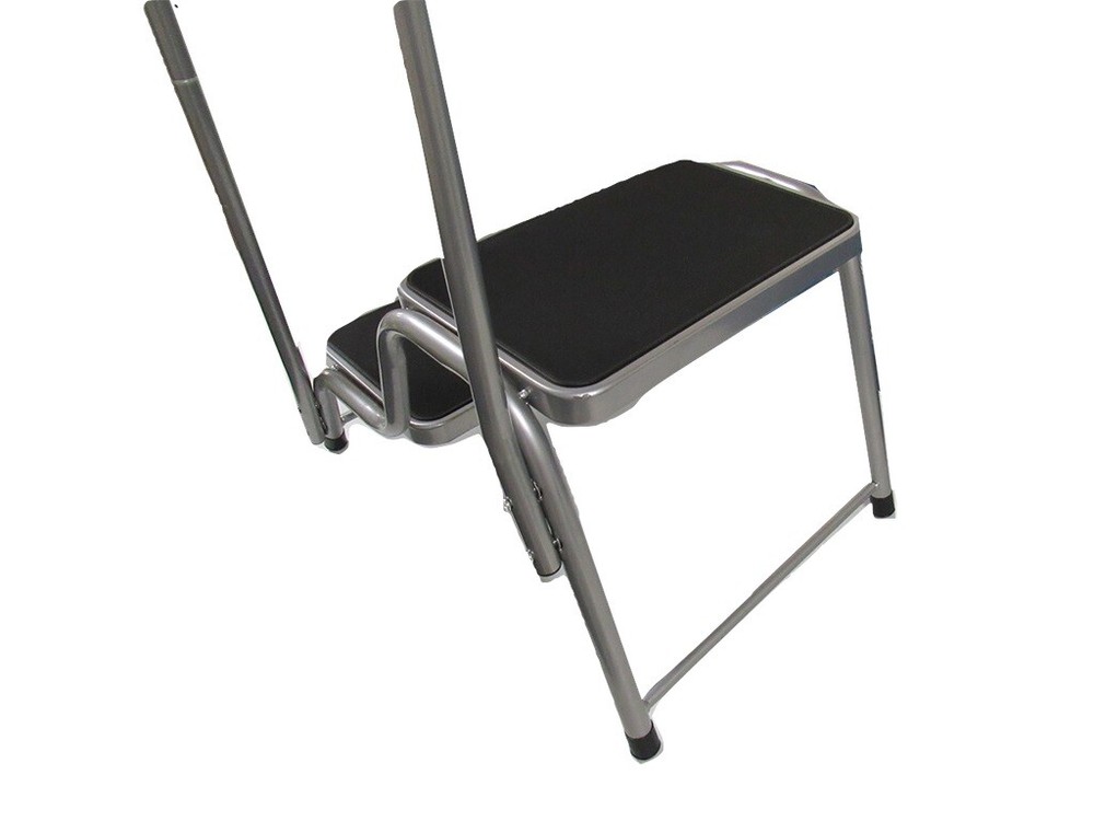 Caravan Double Step with Handrail (Support Handle Twin Non Slip Platform Stool)