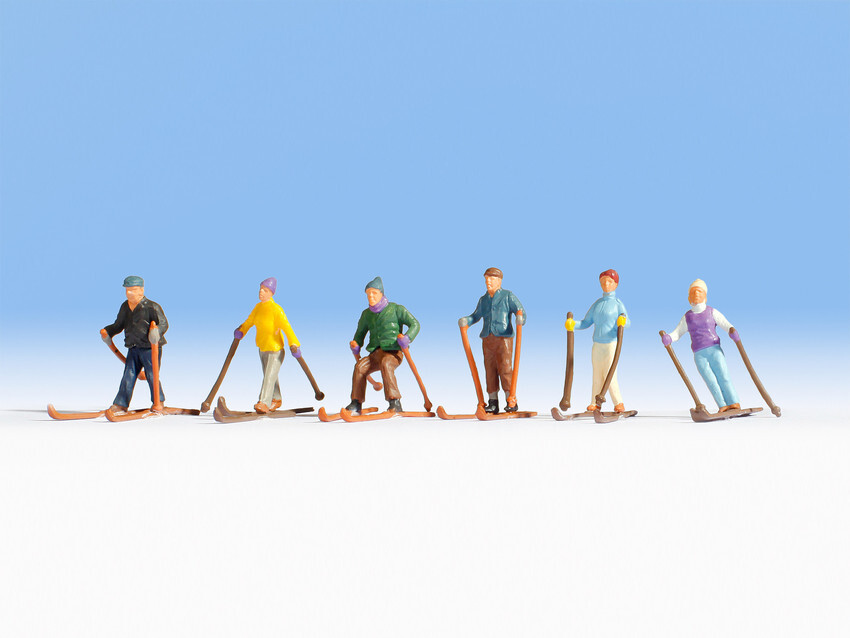 HO Scale people - 15828 - Skiers