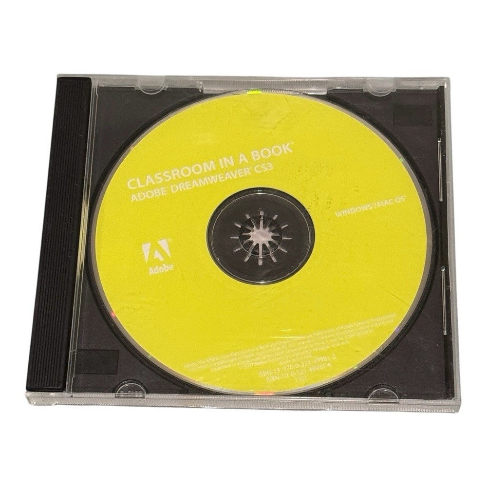 Adobe Dreamweaver CS3 Software