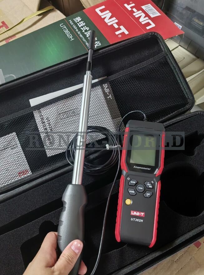 UNI-T UT362H Hot Wire Anemometer Sensor Wind Velocity/Volume/Temperature Tester