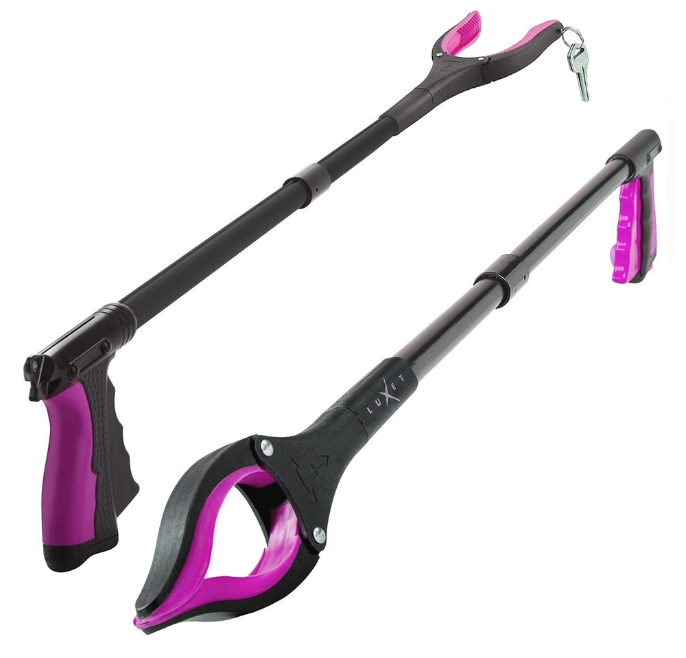 Grabber Reacher Tool - 2 Pack - Latest Version Long 32 Inch Foldable Pick Up ...