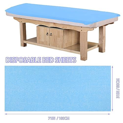 50 Pack Disposable Bed Sheets for Salon Massage Spa Table Cover