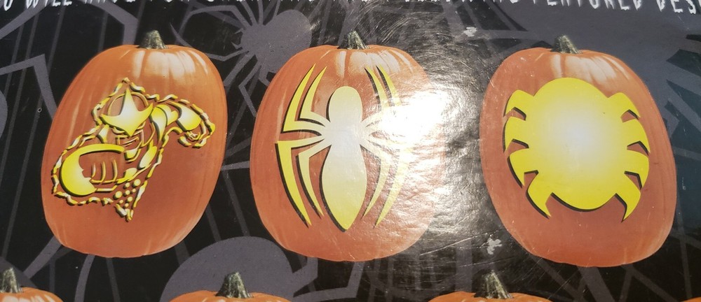Halloween Marvel Spiderman Ultimate Pumpkin Carving Sets X2