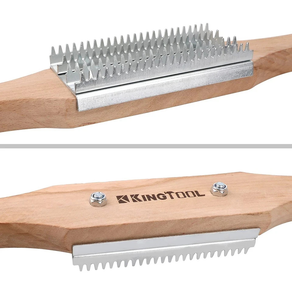 KingTool 15" Buffing Wheel Rake for Compound Cleaning with Buff Rake Metal Pl...