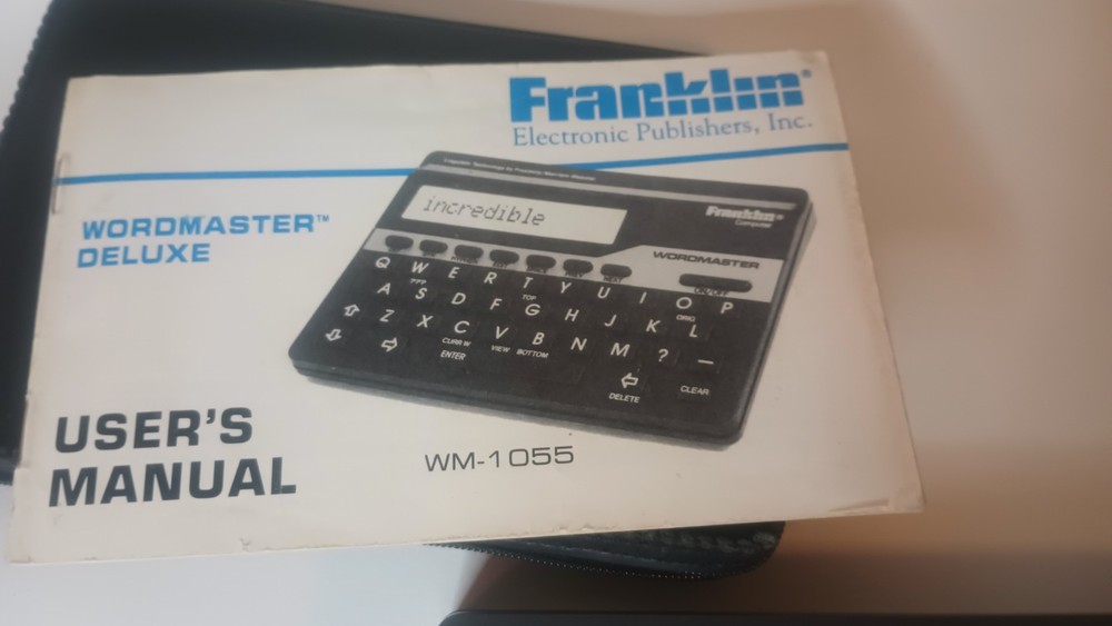 Franklin Wordmaster Deluxe WM-1055 Electronic Thesaurus