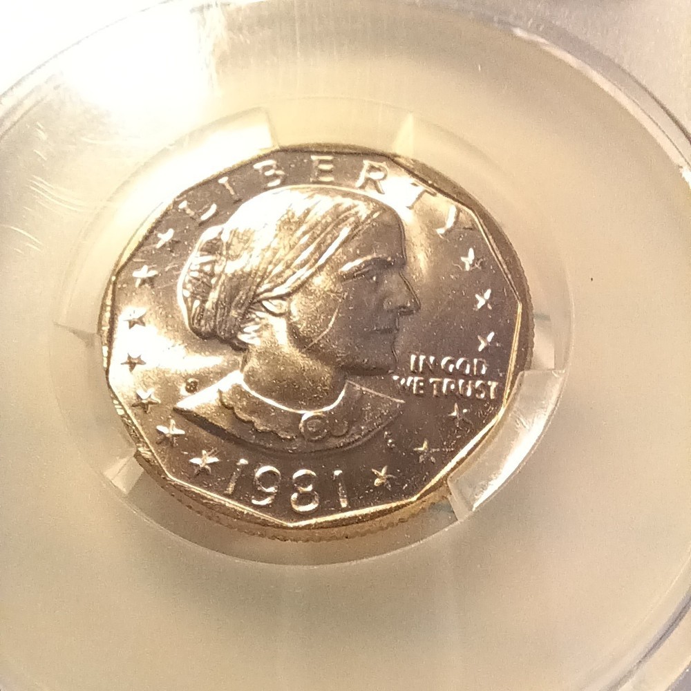 1981 S SBA Uncirculated MS-62 CAC Graded