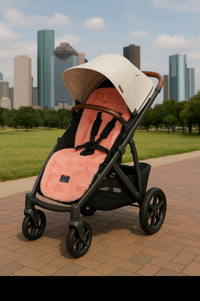 Peachy Puff  Stroller Liner