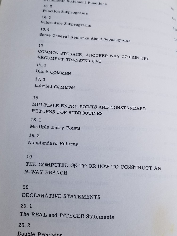 VINTAGE ELECTRONICS BOOK 1966 FORTRAN IV MULTI PROGRAM SYSTEMS GE-600 COMPUTER