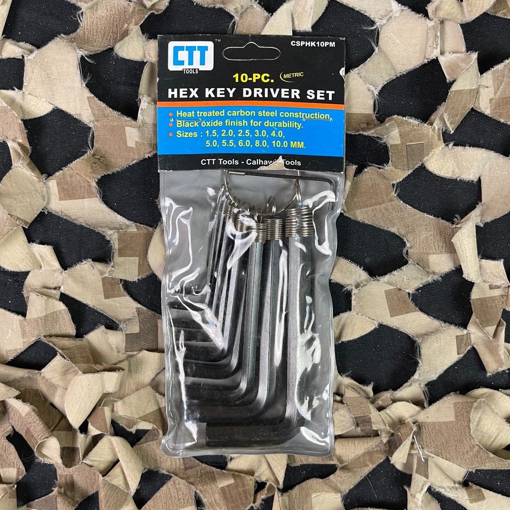 NEW 10-Pc. Hex Key Set - Metric