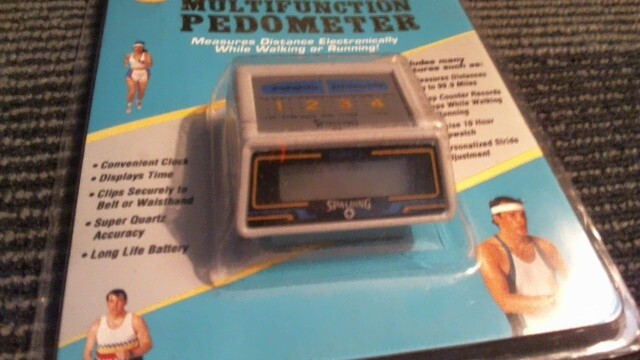 Vintage Unused Spalding Multifunction Pedometer - SF005
