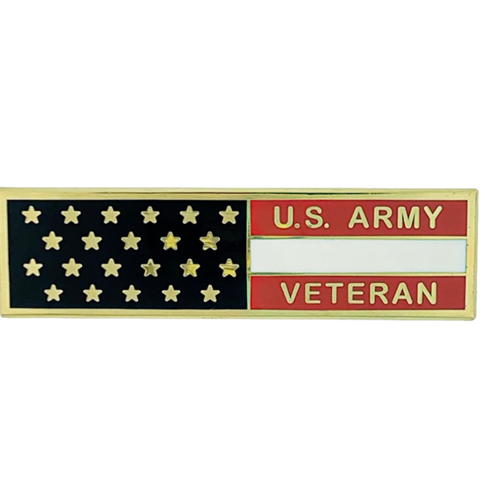 Army Veteran Flag Lapel Pin