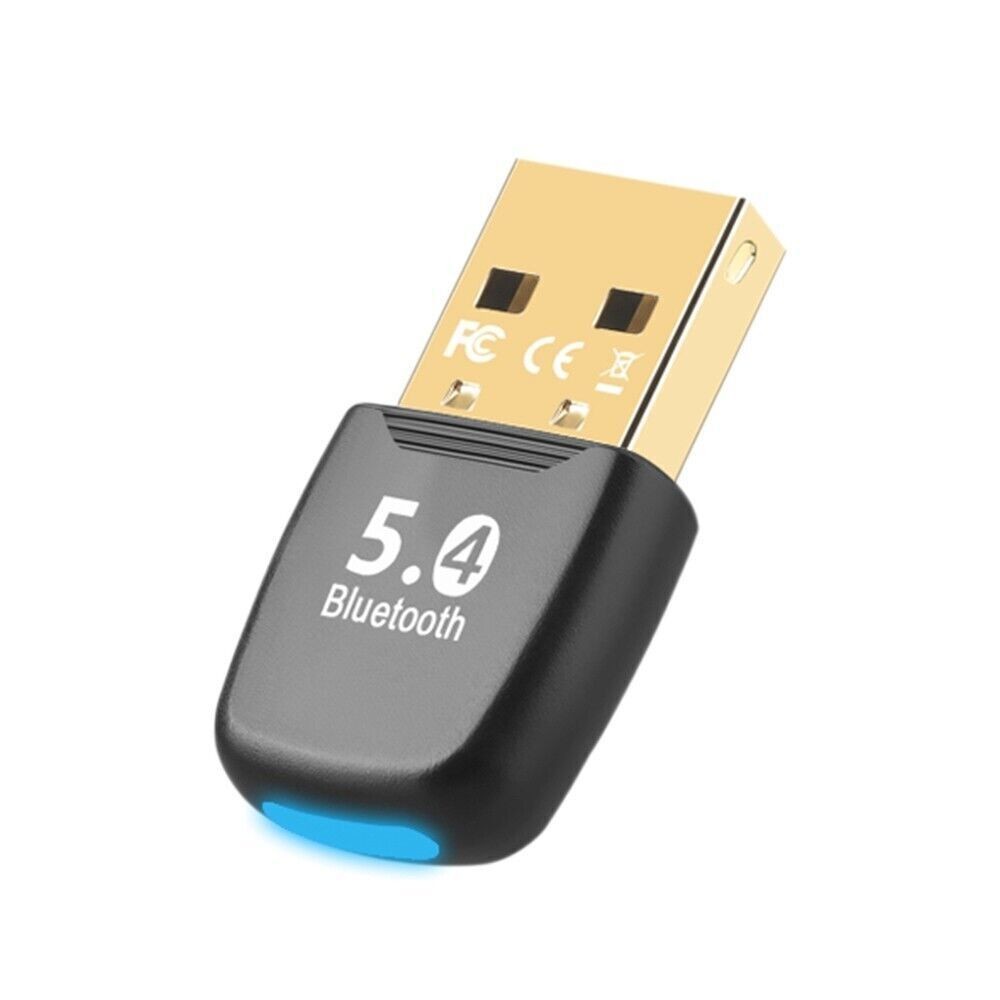 Compact Bluetooth 5.4 USB Adapter – Wireless for PC Speakers Mouse Keyboard