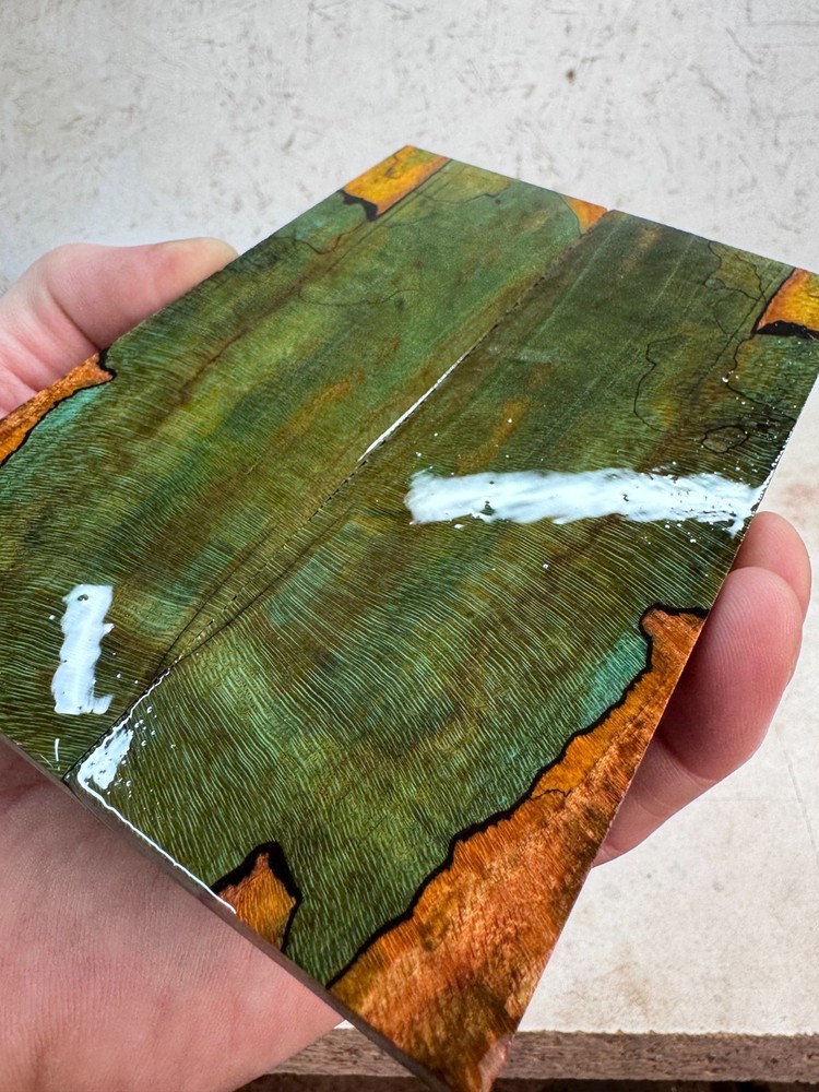 Stabilized Spalted Maple Knife Scales | SSM 202