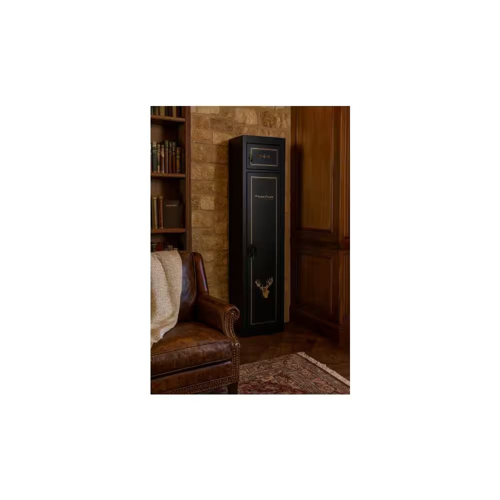5-Gun Locking Metal Security Cabinet
