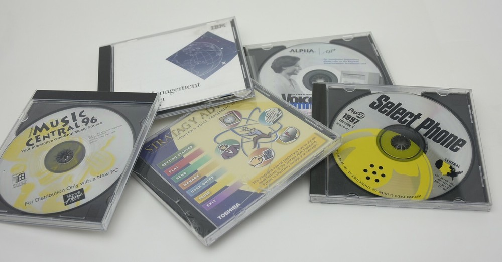 Win 95 CD LOT LAN & Voice Command Collection
