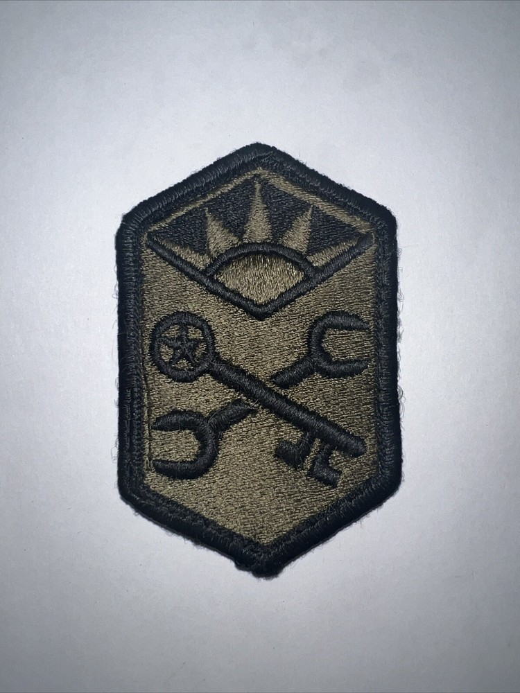 US Army Advanced Weapons Support Command Subdued Sew On Patch Insignia Vintage