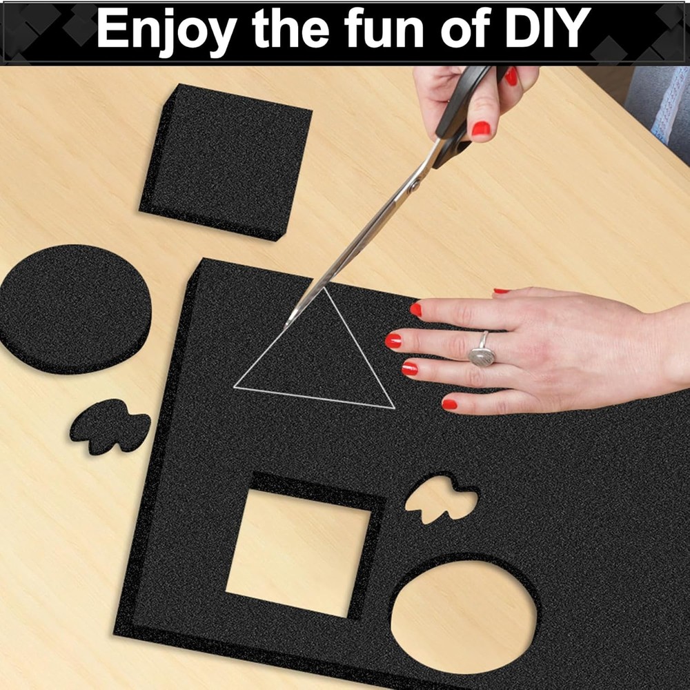 Foam Sheets Tool Box Case Foam Inserts Mat Toolbox Game Box Craft Camera Storage