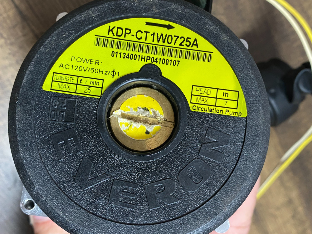 KDP-CT1W0725A Circulation Pump 250 VAC- 120V - Everon