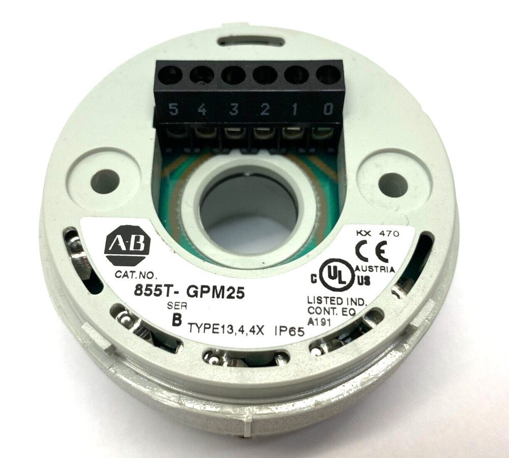 Allen Bradley 855T-GPM25 Ser. B Stack Light Mounting Base IP65