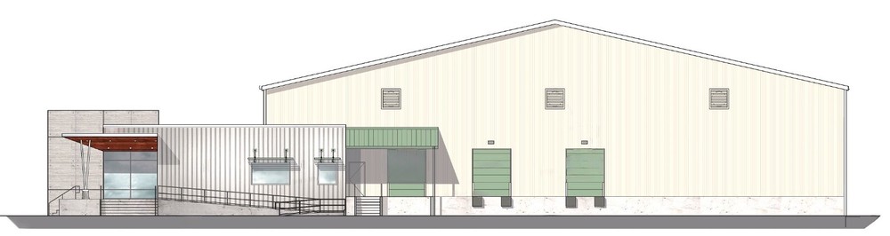 HO Scale Building Background FLAT/ 2D "Warehouse Elevation 4"  Backdrop railroad