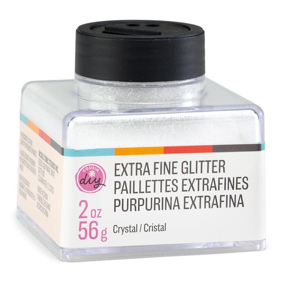 CousinDIY Glitter Stacker 2oz-Crystal